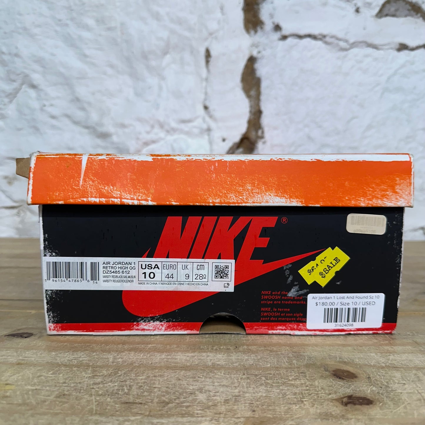 Air Jordan 1 High Chicago Lost and Found Sz 10