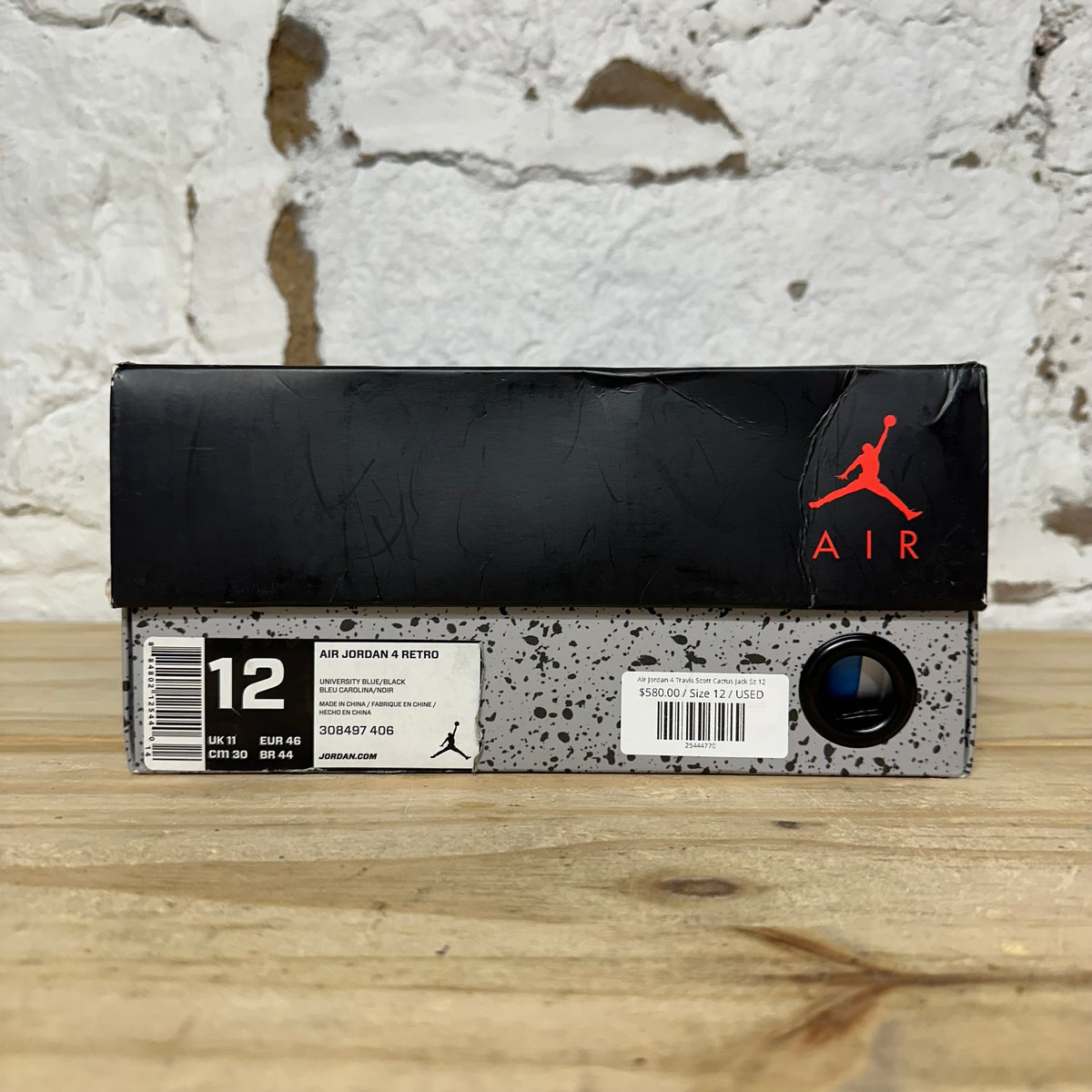 Air Jordan 4 Travis Scott Cactus Jack Sz 12