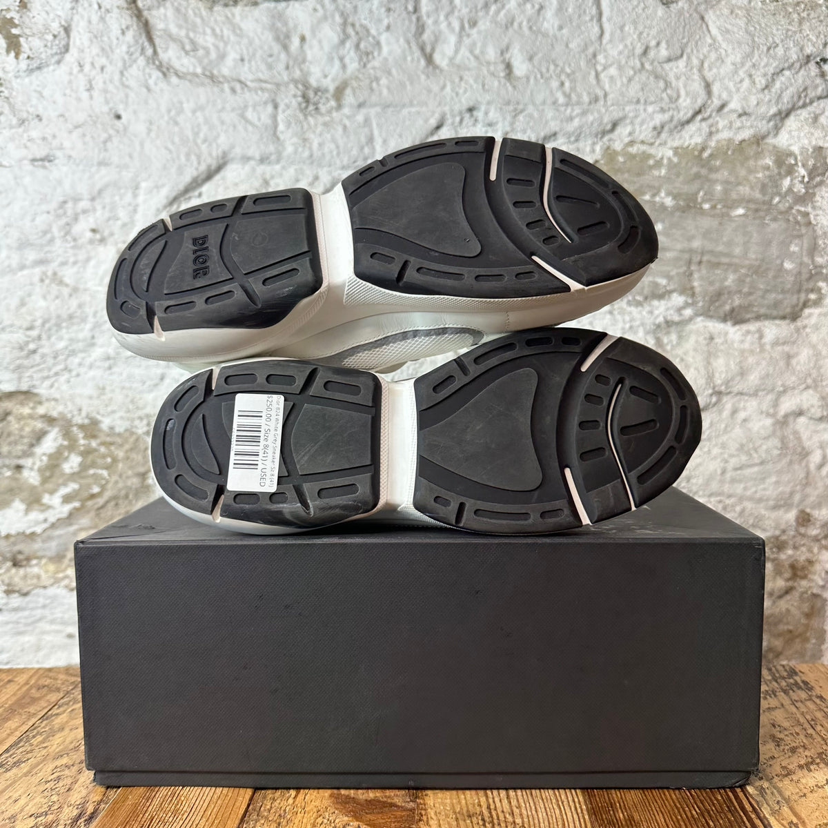 Dior B24 White Grey Sneaker Sz 8 (41)