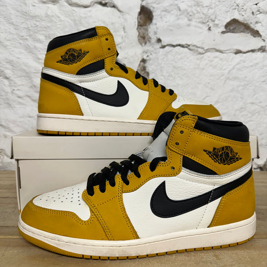 Air Jordan 1 High Yellow Ochre Sz 10.5