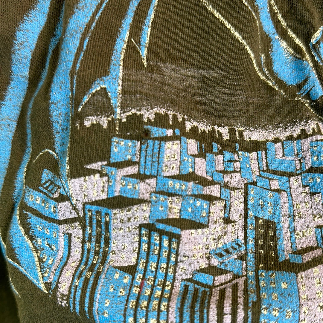 Batman Spotlight Black Tee Sz L