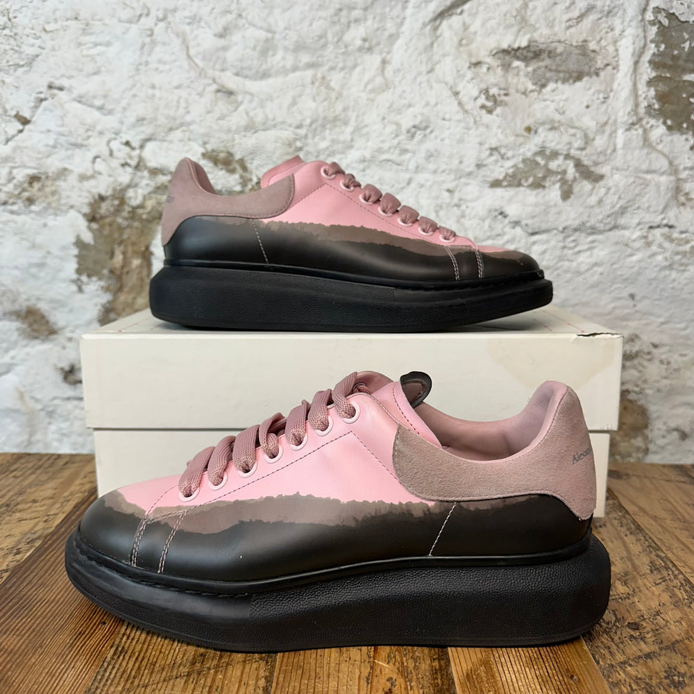 Alexander Mcqueen Pink Dip Dyed Black Sneaker Sz 9 (42)