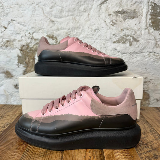 Alexander Mcqueen Pink Dip Dyed Black Sneaker Sz 9 (42)