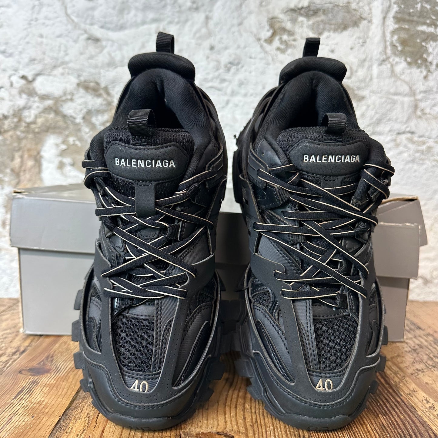 Balenciaga Track Runner Triple Black Sneaker Sz 7 (40)