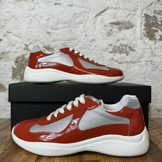 Prada Americas Cup Rame Patent Sneaker Sz 8 DS