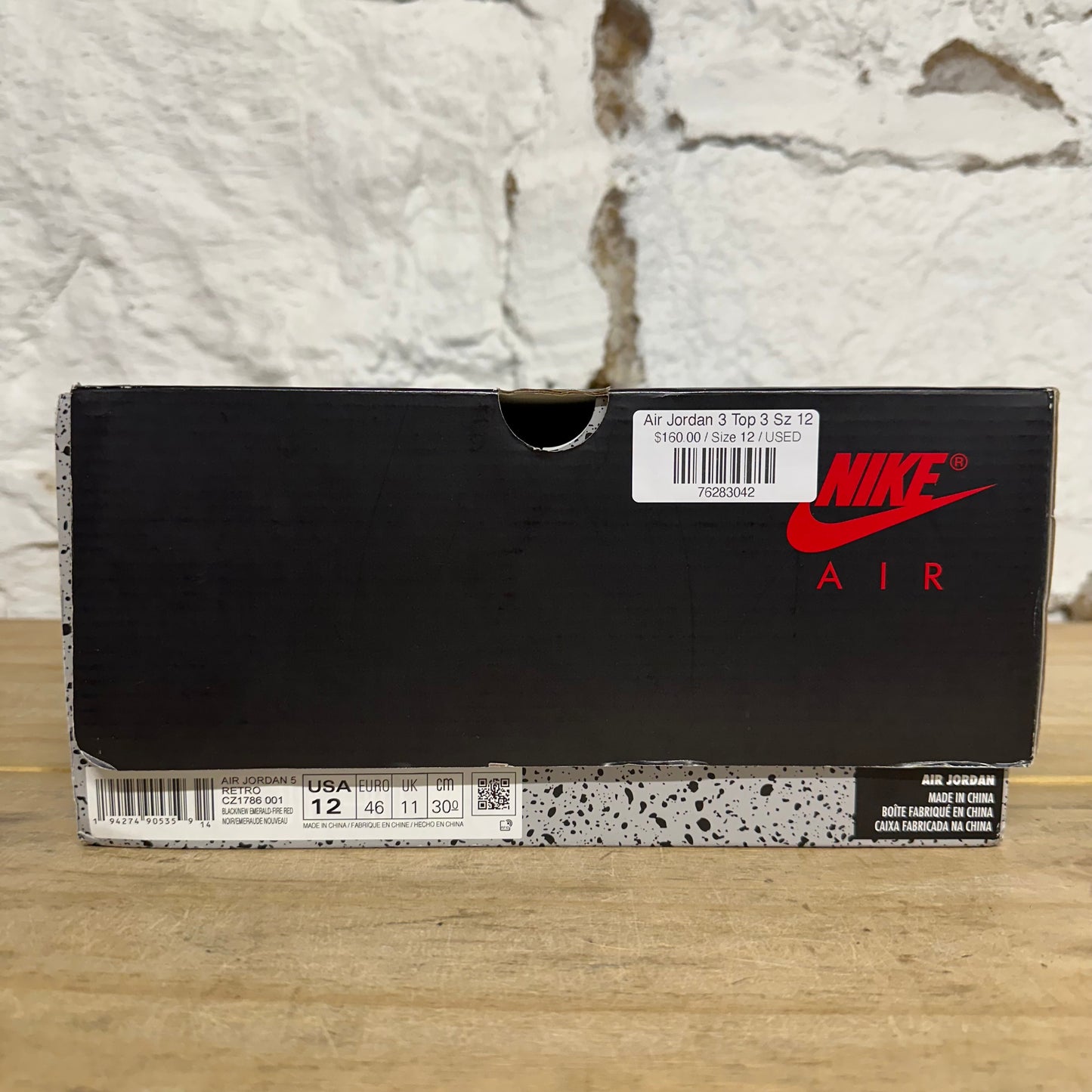 Air Jordan 3 Top 3 Sz 12