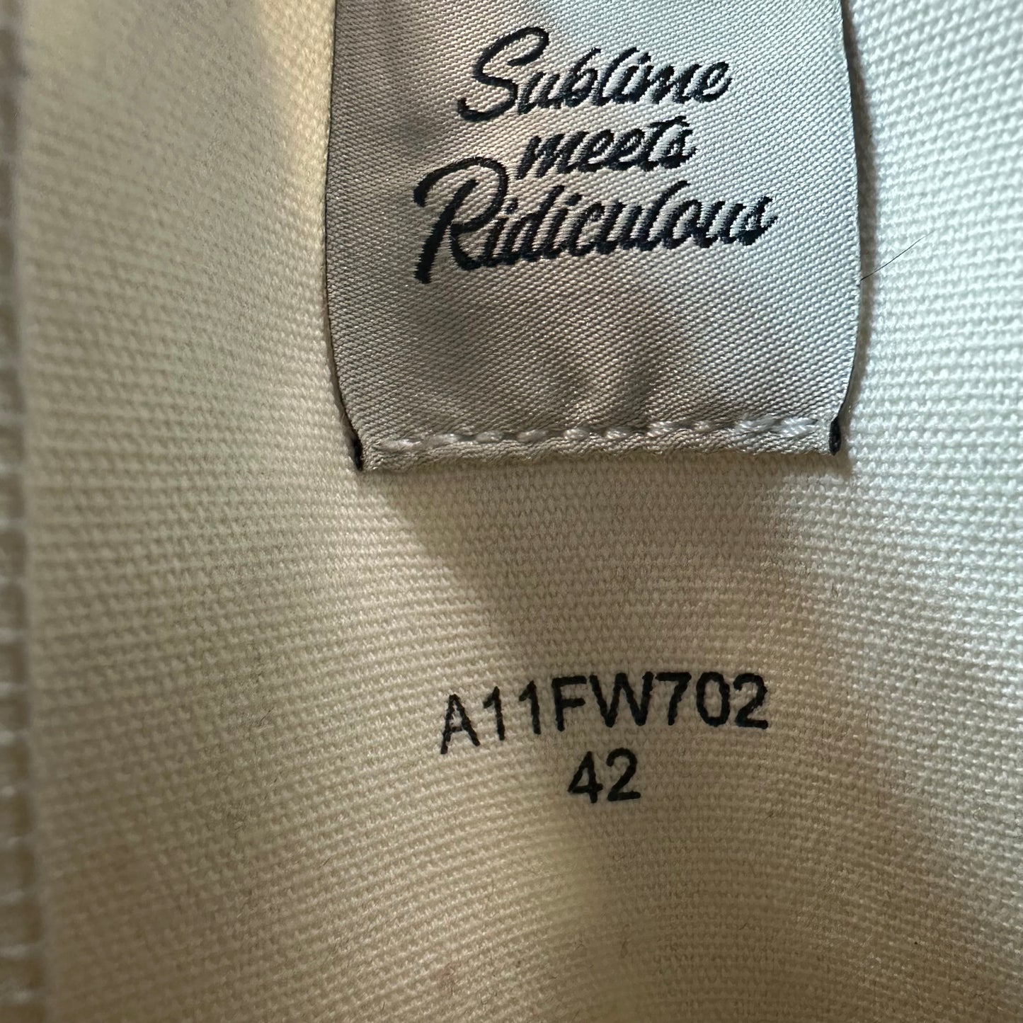 Maison Mihara Peterson 23 Cream White Sneaker Sz 9 (42) No Box