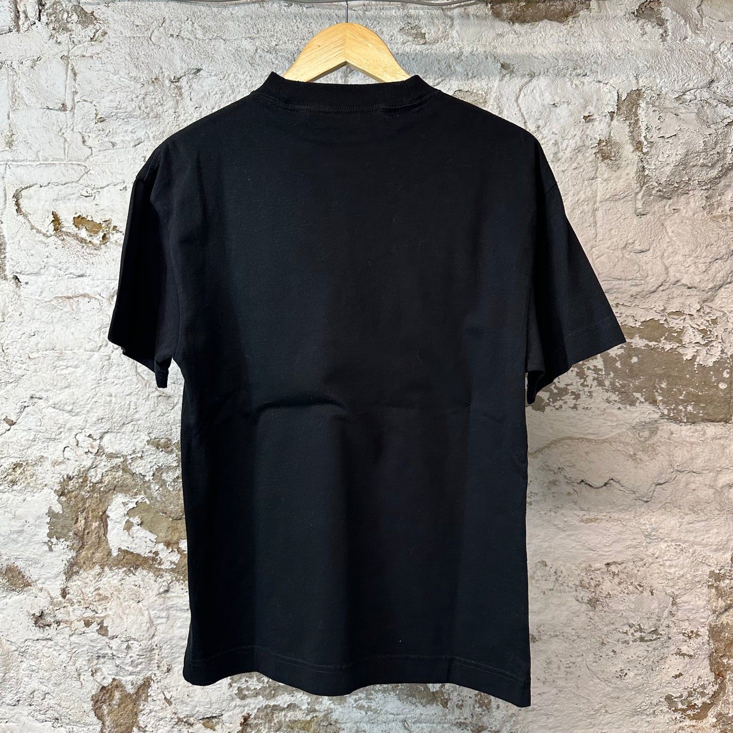 Palm Angels Yellow Spray LA T-shirt Black Sz XXS