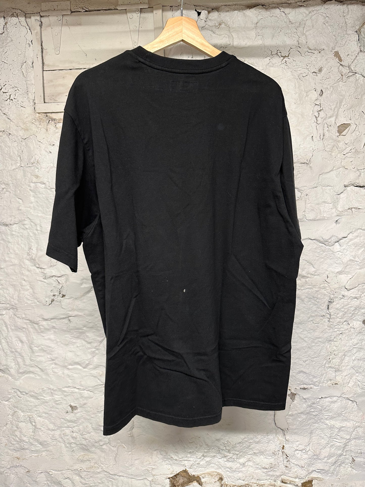 Supreme Embroidered Banner Black White T-Shirt Sz XL