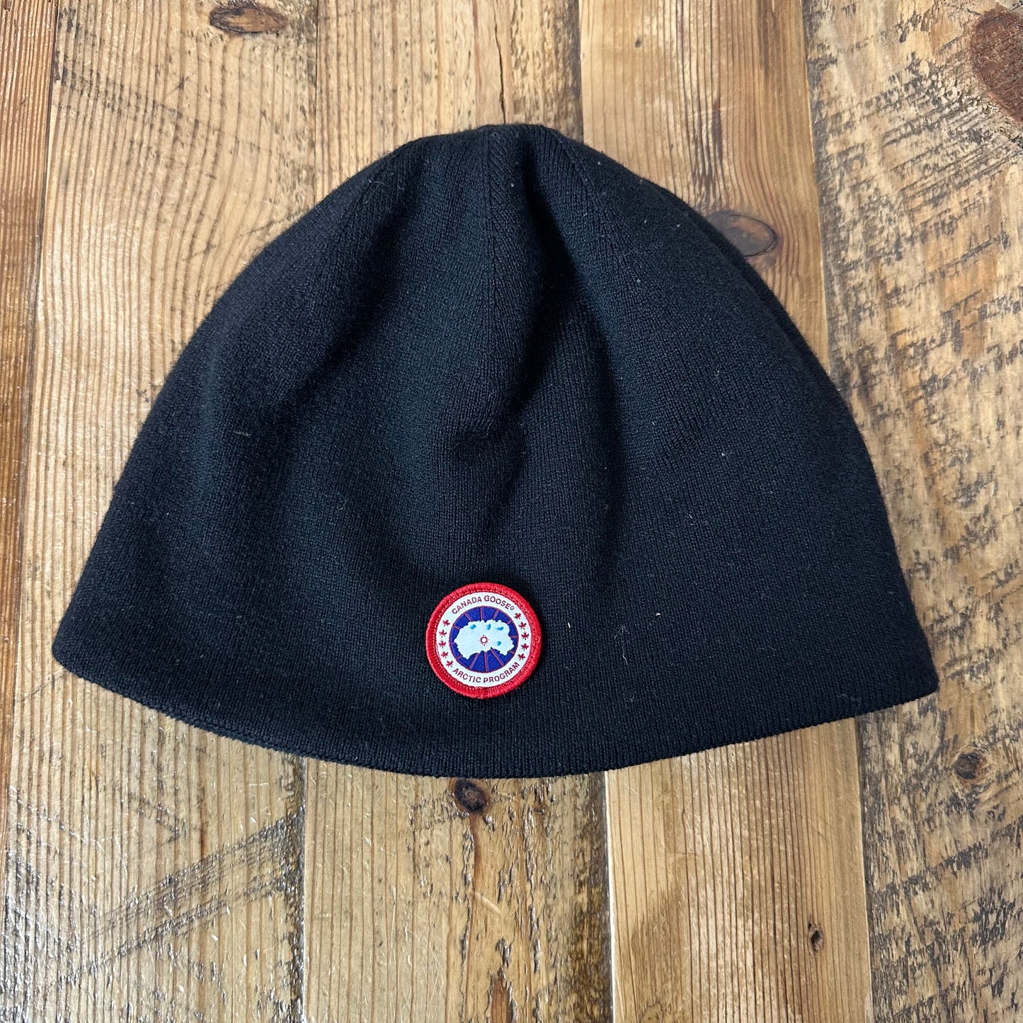 Canada Goose Small Logo Black Beanie