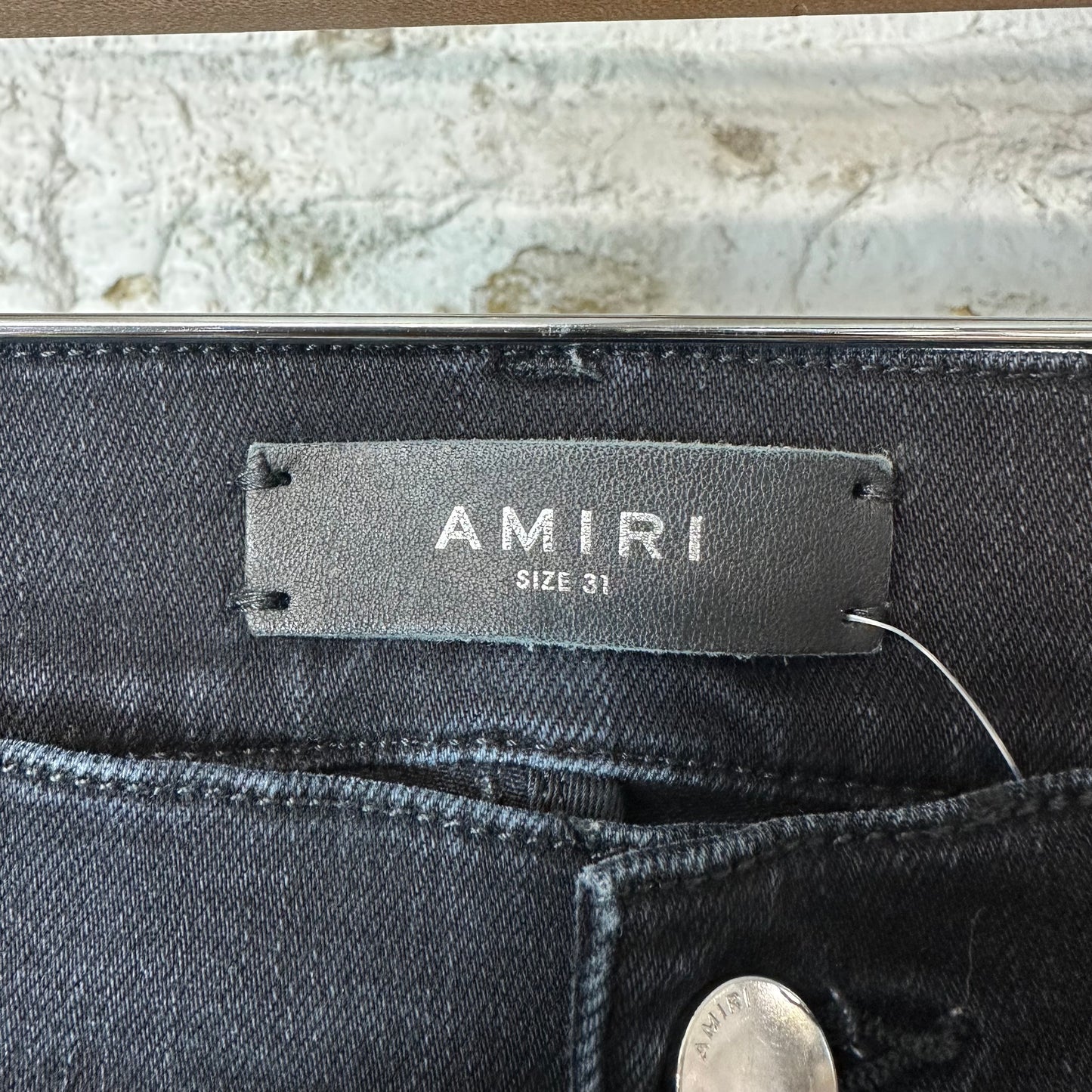 Amiri MA Drip Black Denim Jeans Sz 31