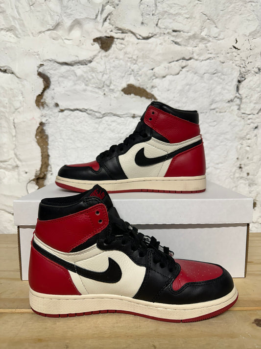 Air Jordan 1 High Bred Toe Sz 6.5Y