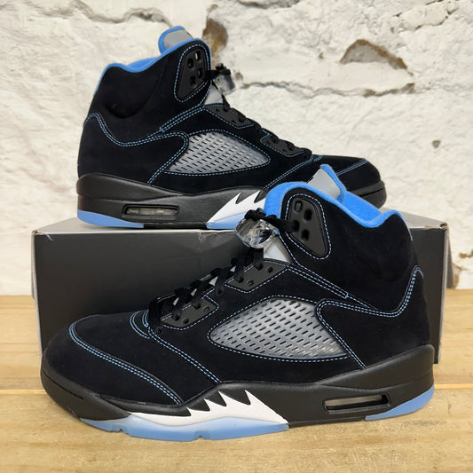 Air Jordan 5 Black University Blue Sz 10 DS