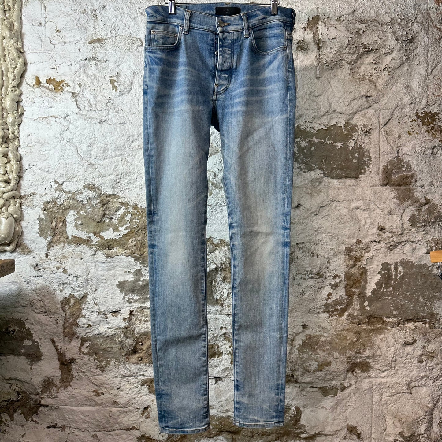 Amiri Plain Blue Denim Jeans Sz 31