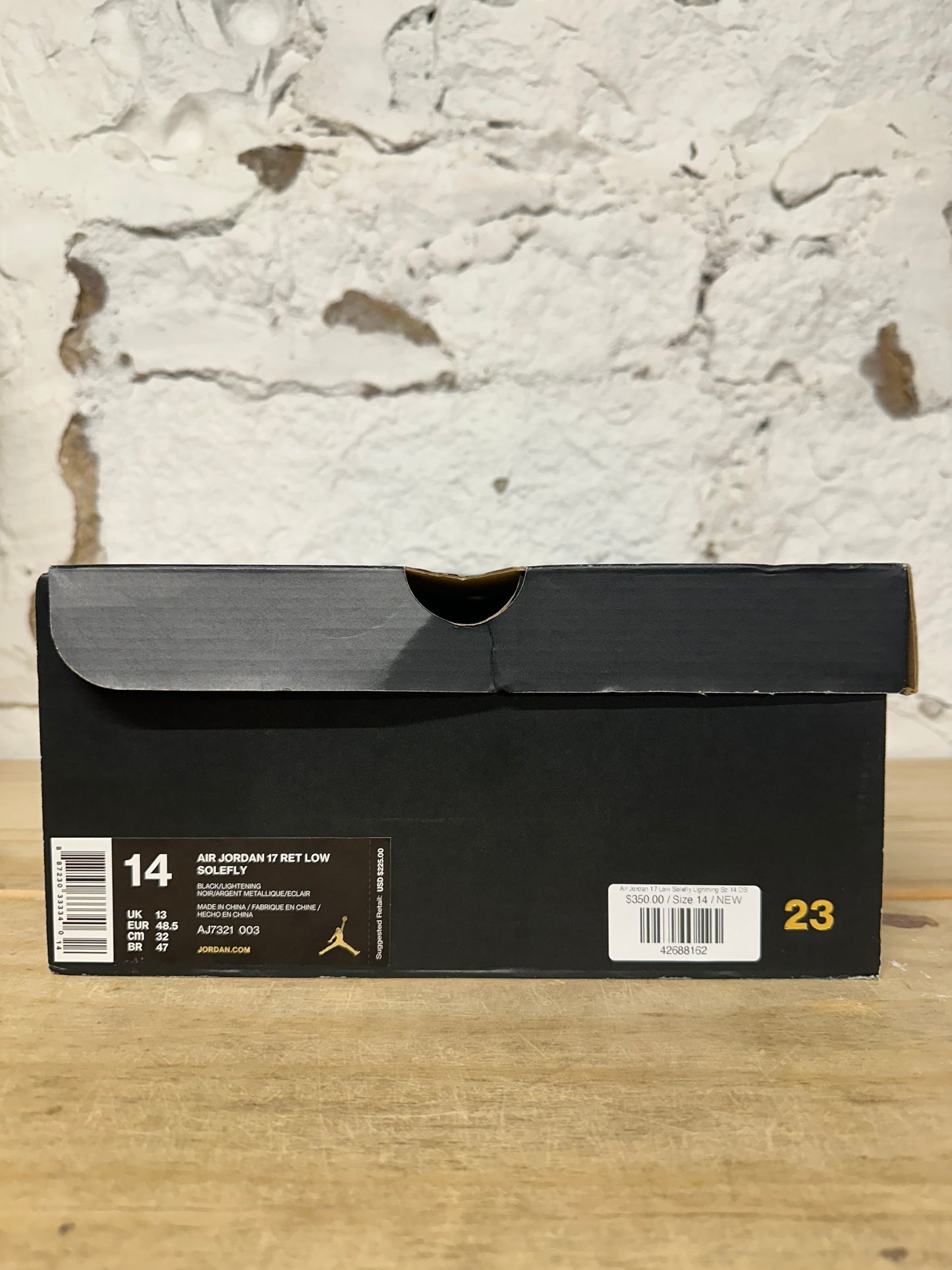 Air Jordan 17 Low Solefly Lightning Sz 14 DS