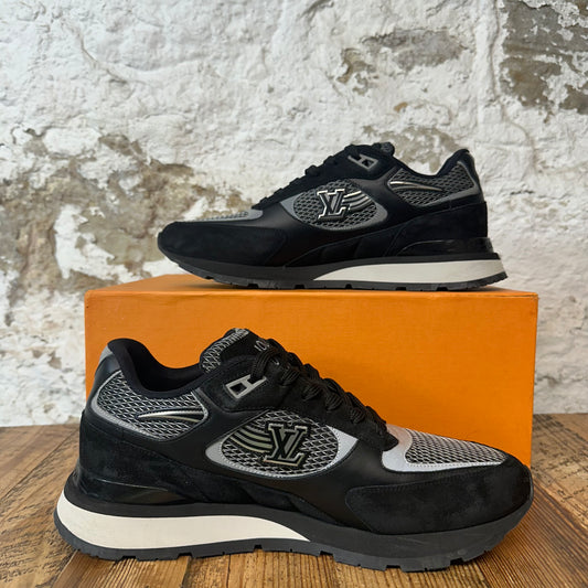 Louis Vuitton Black Grey Runaway Sneaker Sz 9 (7.5LV)