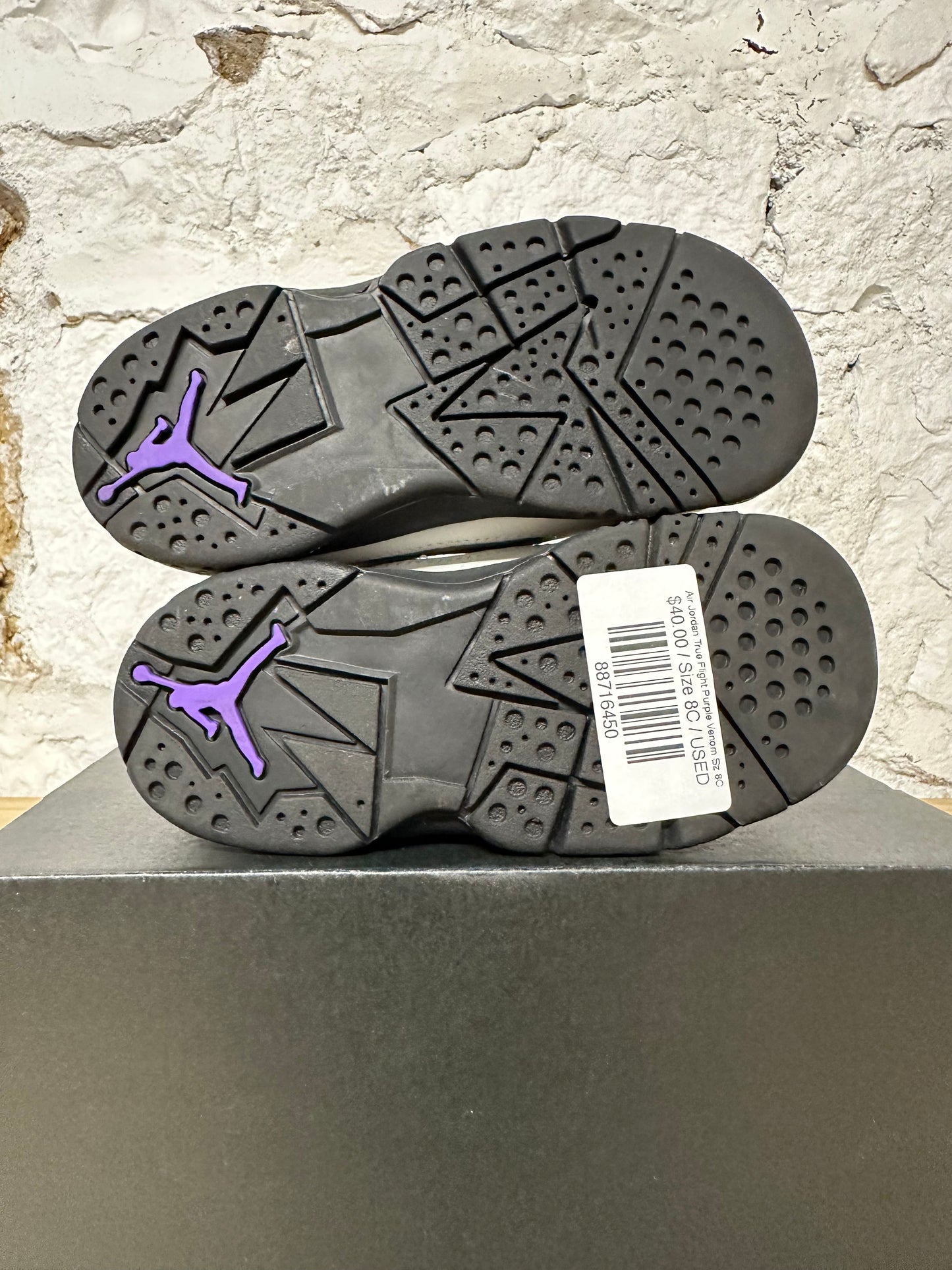 Air Jordan True Flight Purple Venom Sz 8C