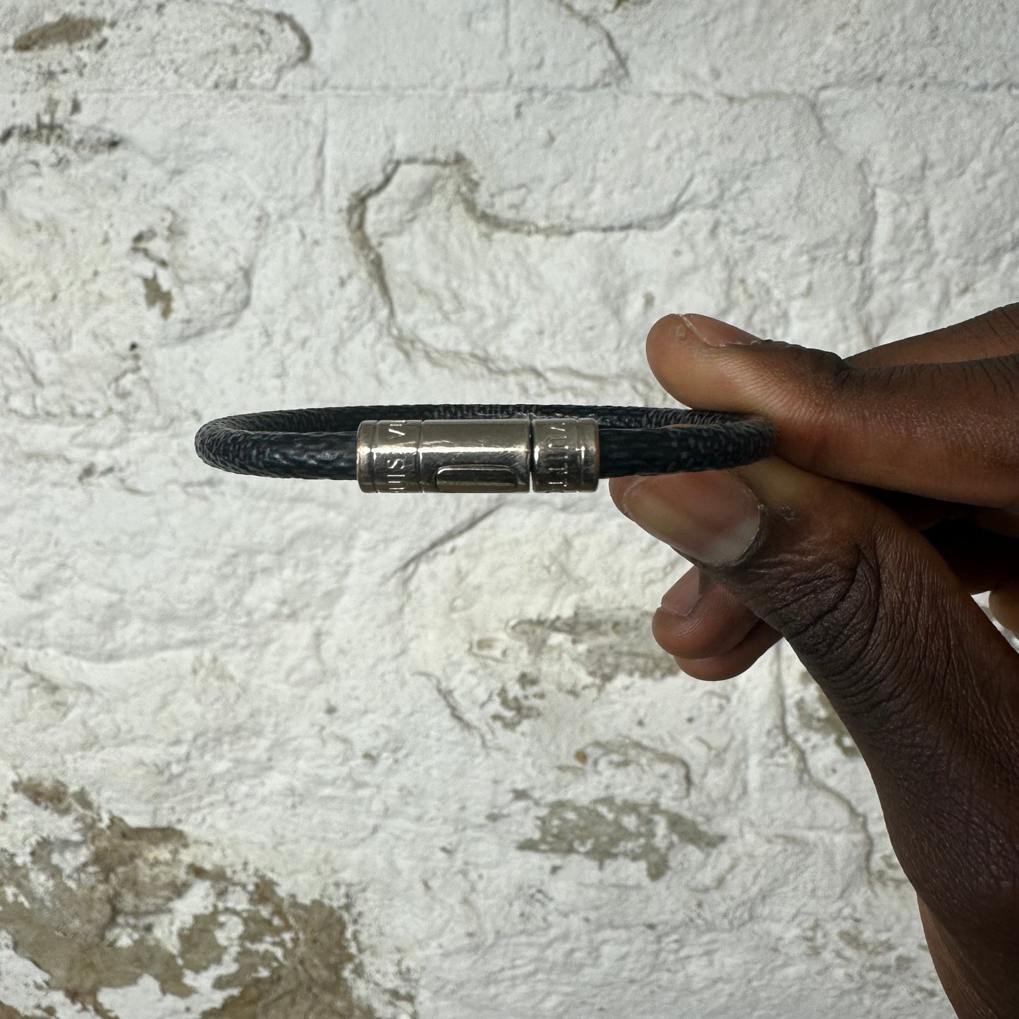 Louis Vuitton Damier Graphite Keep It Bracelet