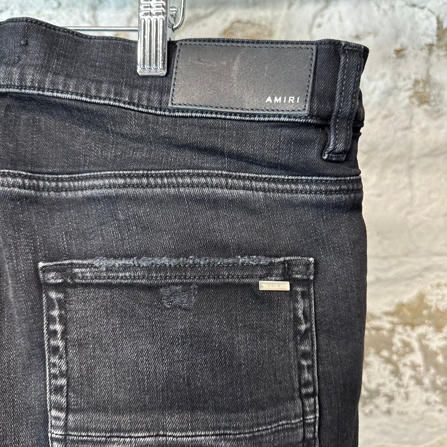 Amiri MX1 Camo Black Denim Jeans