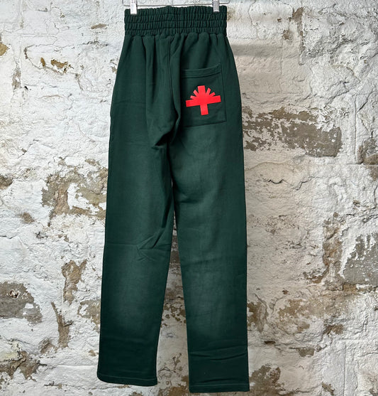 Vertabrae Red Spell Sweatpants Green Sz S