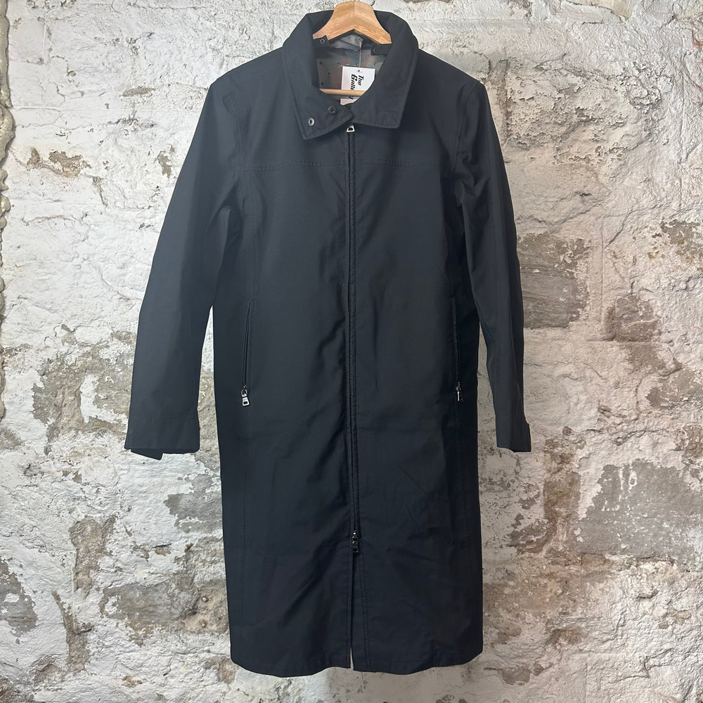 Prada Nylon Black Trench Jacket Sz XS (42)