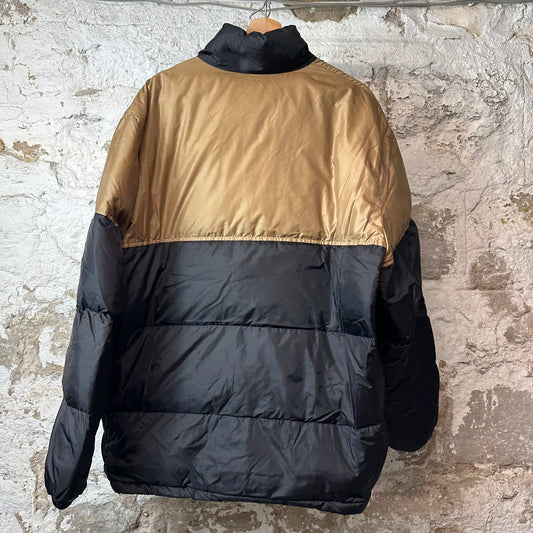 Gucci Web Stripe Black Brown Down Puffer Jacket Sz XXXL (56)