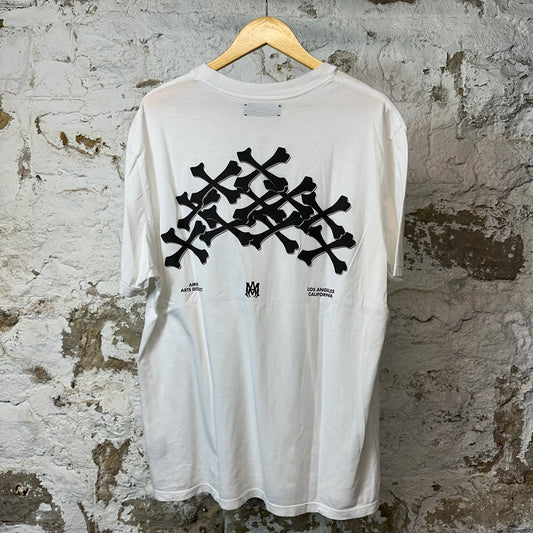 Amiri Hollywood Bones T-shirt White Sz L