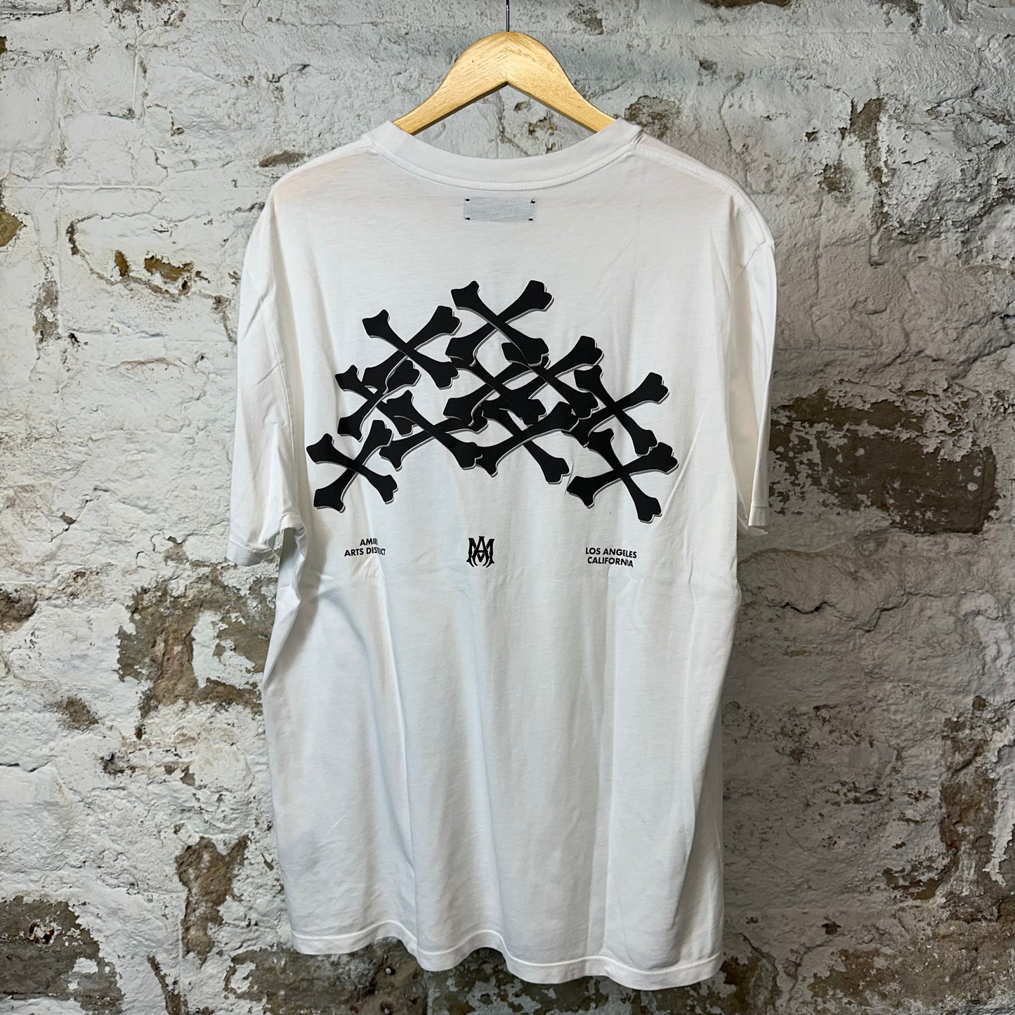 Amiri Hollywood Bones T-shirt White Sz L