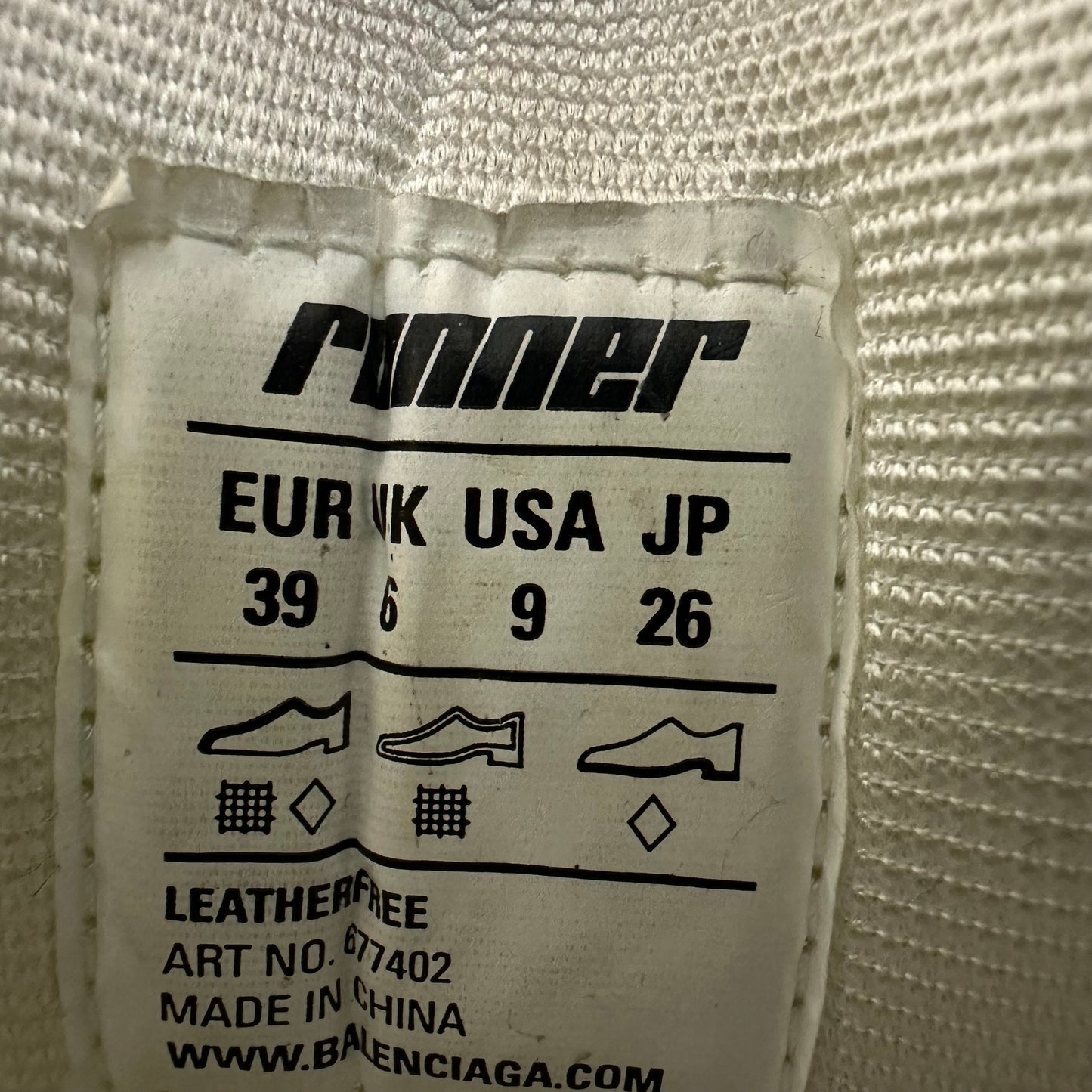 Balenciaga Runner Pink White Grey Sneaker Sz 6.5 (39)
