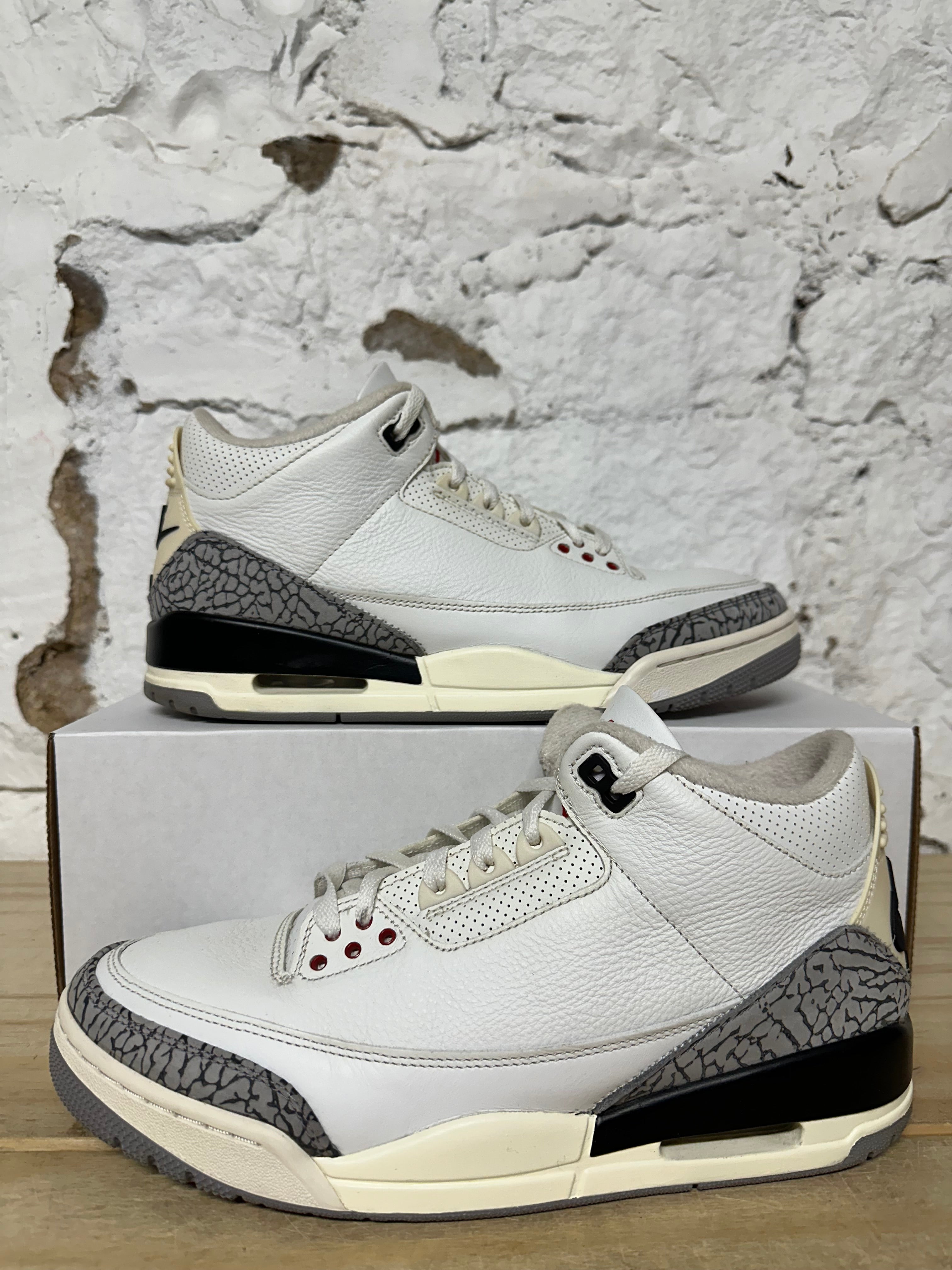 Air Jordan 3 White Cement Reimagined Sz 10