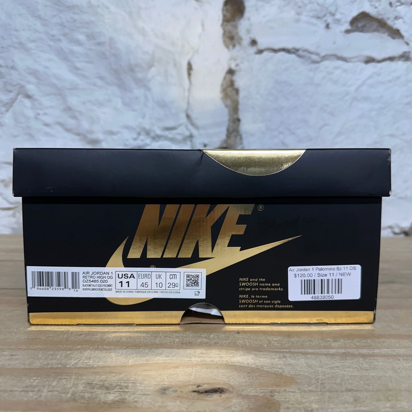 Air Jordan 1 High Palomino Sz 11 DS