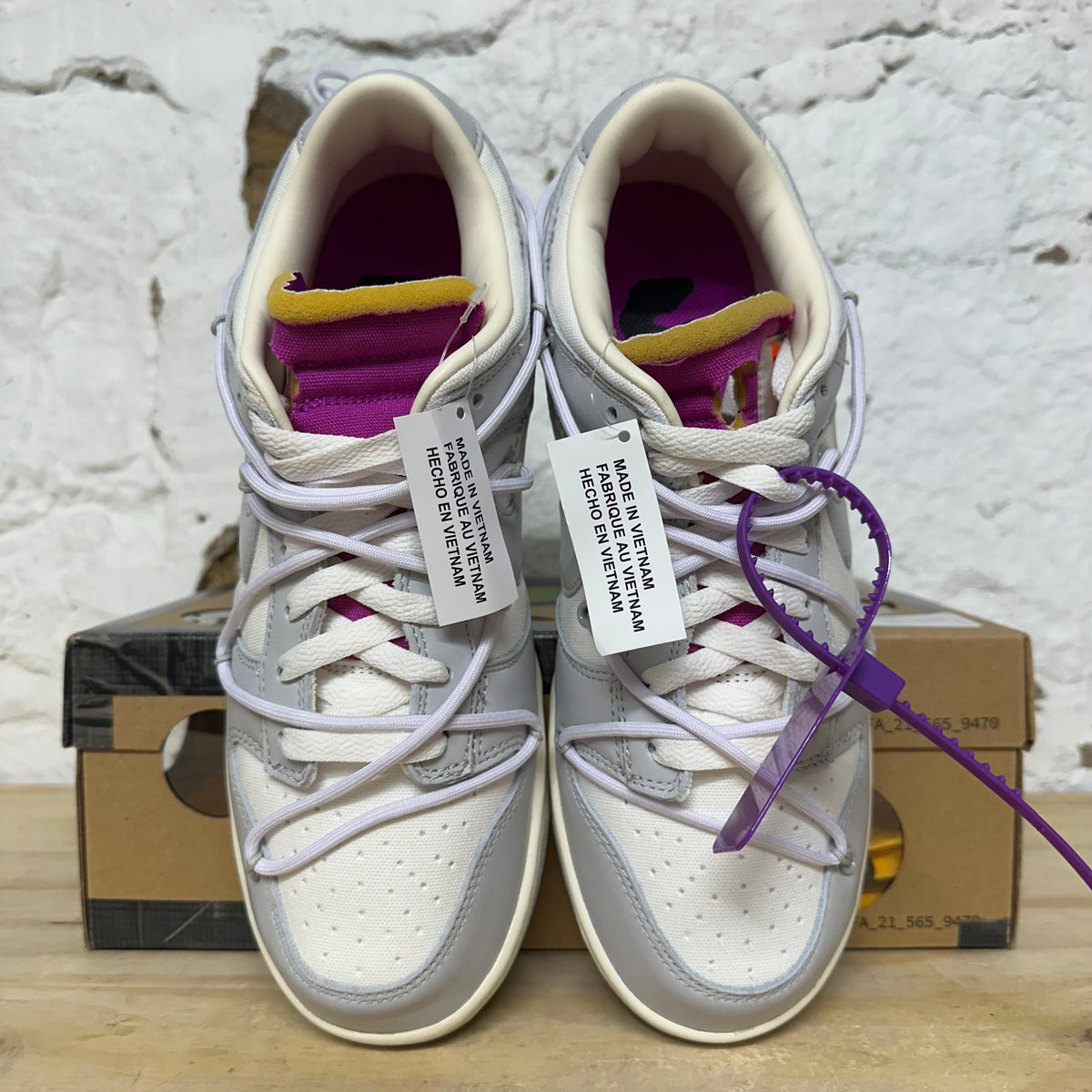 Nike Dunk Low Off-White Lot 3 Sz 8.5 DS