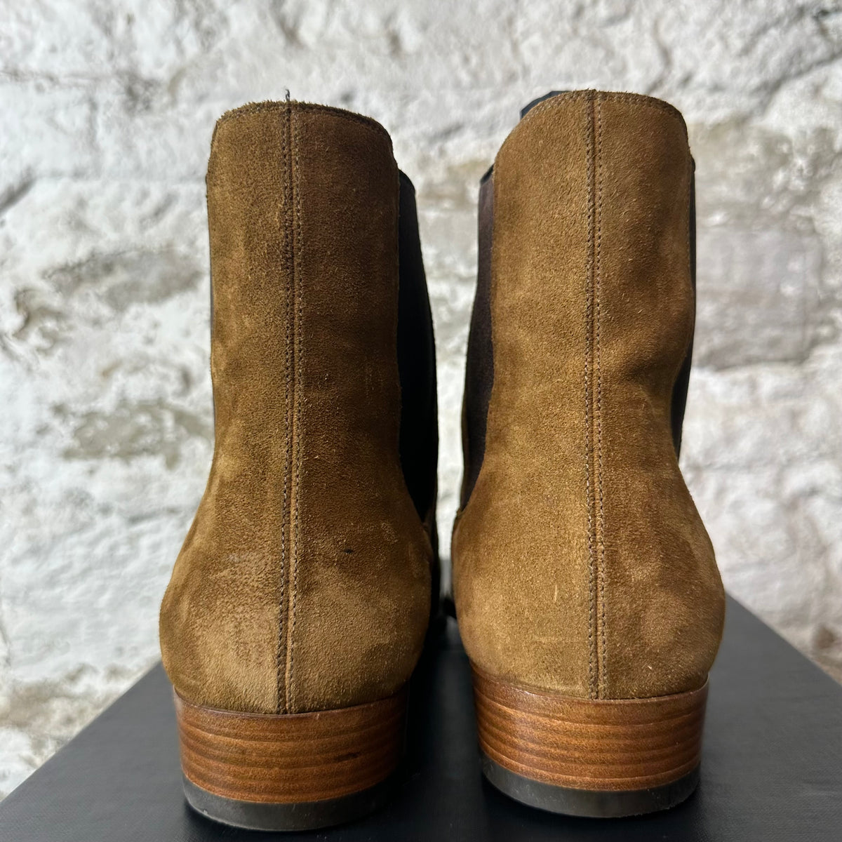 Saint Laurent Brown Suede Wyatt Boot Sz 9 (42)
