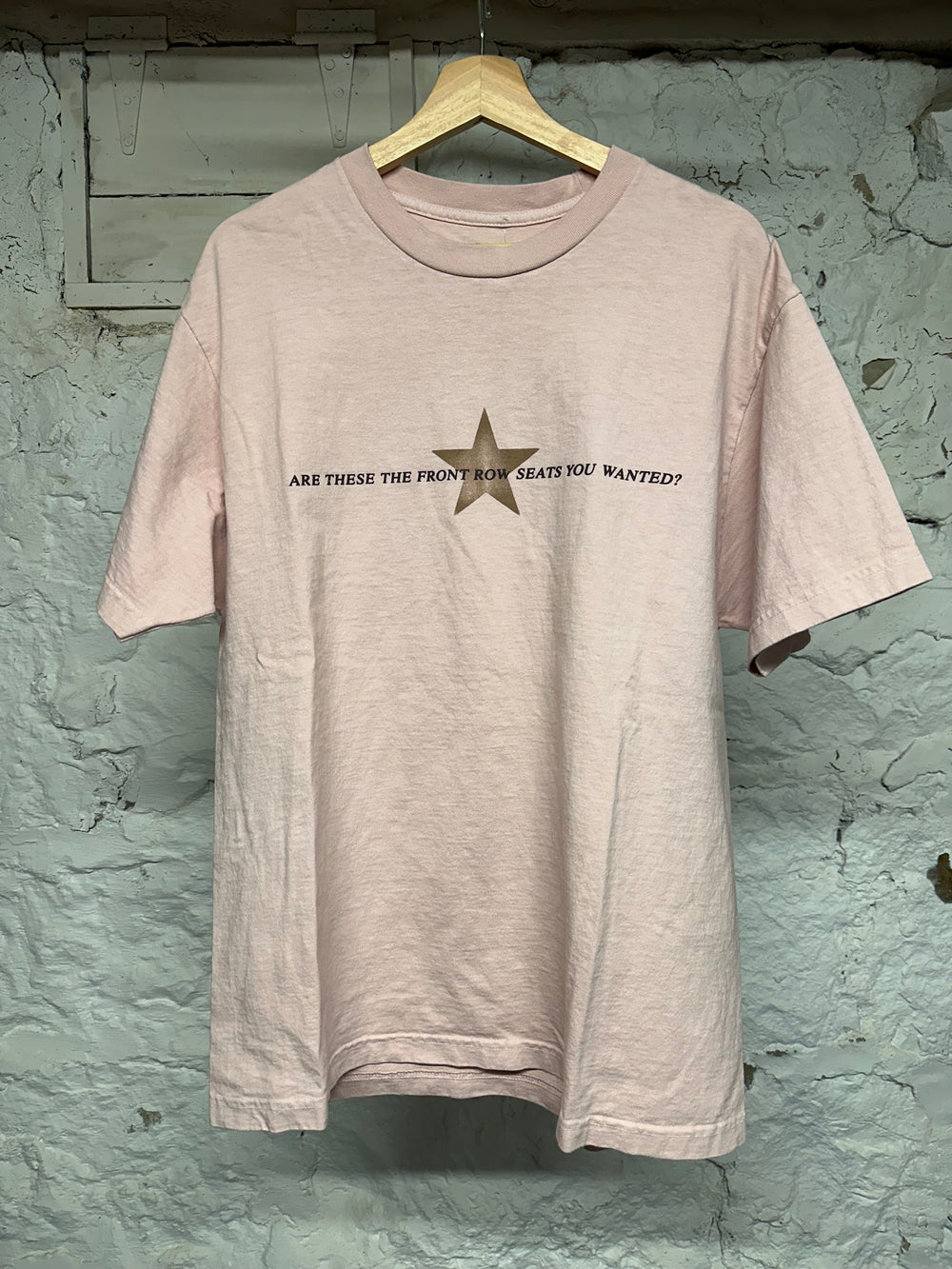 Travis Scott Utopia Front Row Seats Pink T-Shirt Sz L