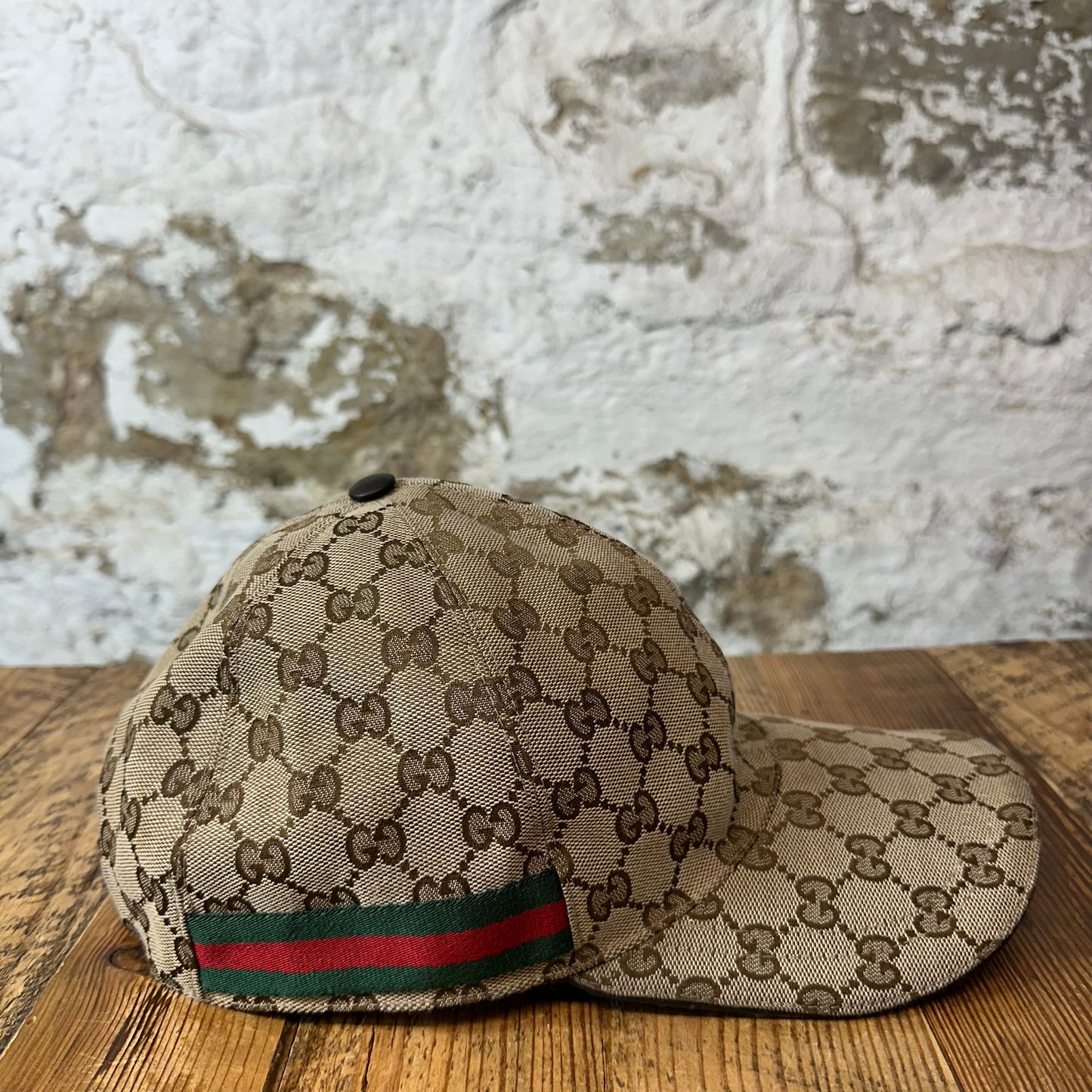 Gucci Tan GG Monogram Hat Sz XXL