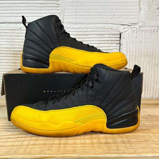 Air Jordan 12 Black University Gold Sz 12