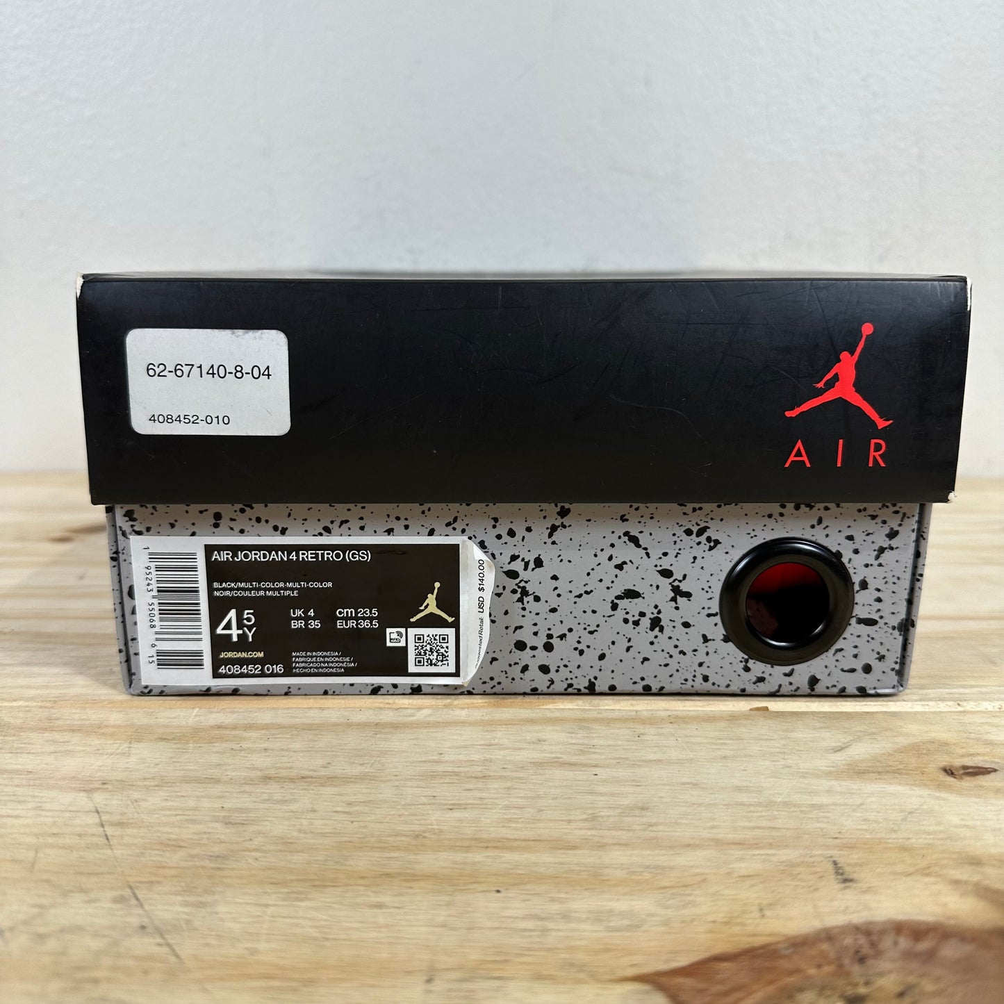 Air Jordan 4 Red Thunder Sz 4.5Y