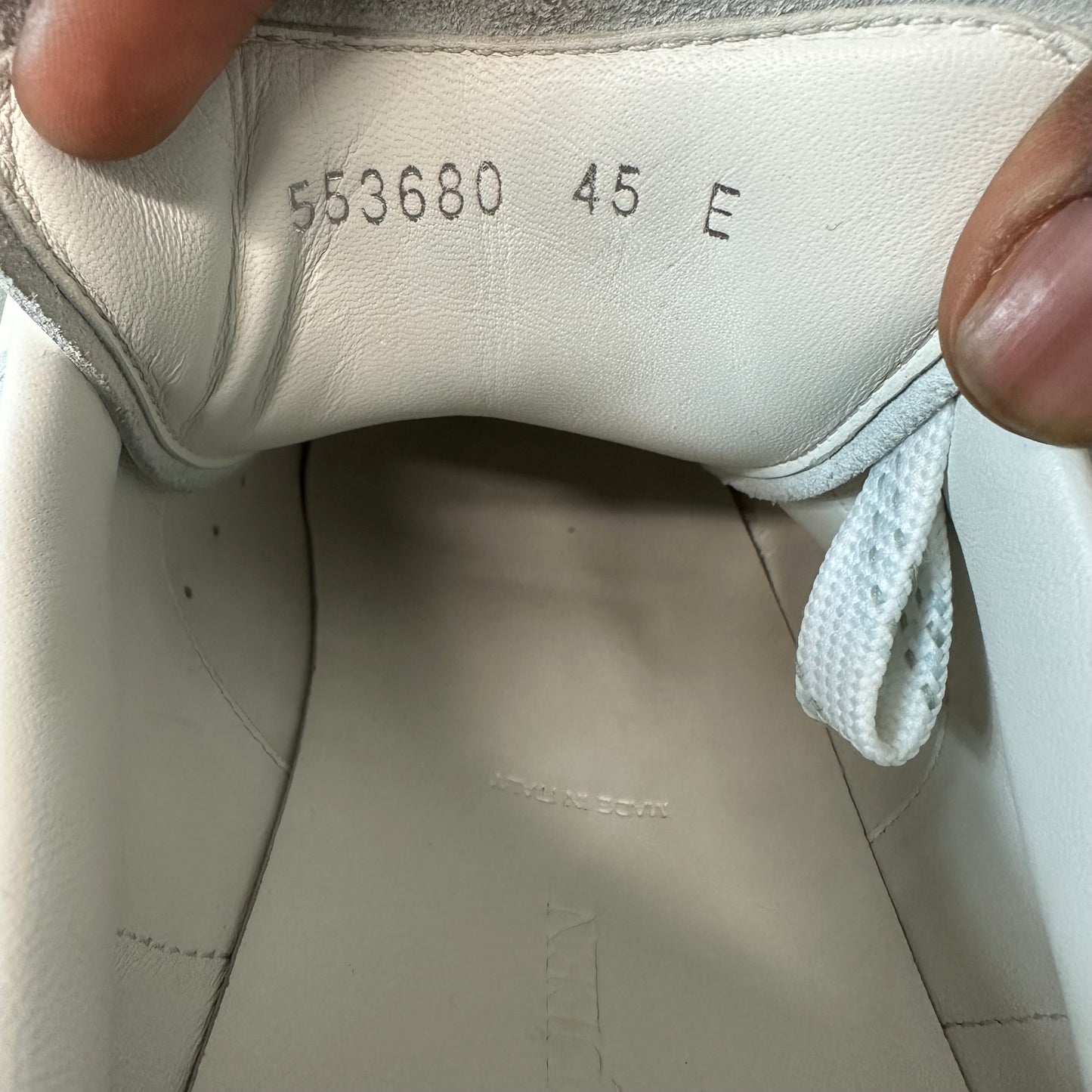 Alexander Mcqueen Blue Gray Suede White Sneaker Sz 12 (45)