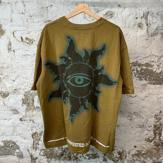 Godspeed Skull T-shirt Acid Green Sz XL DS