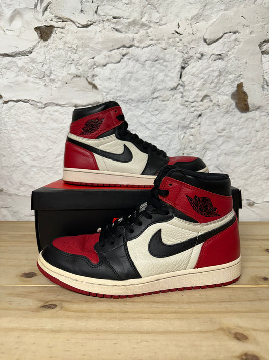 Air Jordan 1 High Bred Toe Sz 9