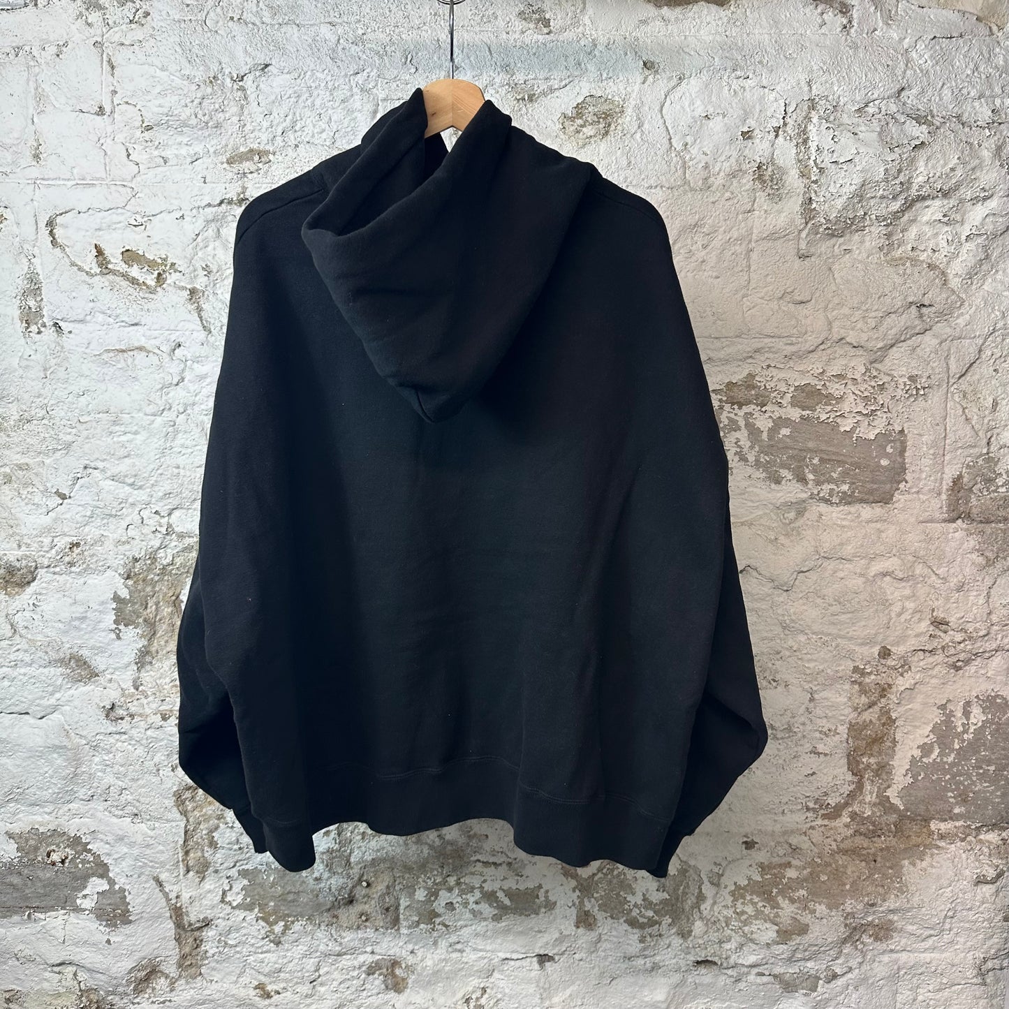 Saint Michael Center Logo Hoodie Black Sz L