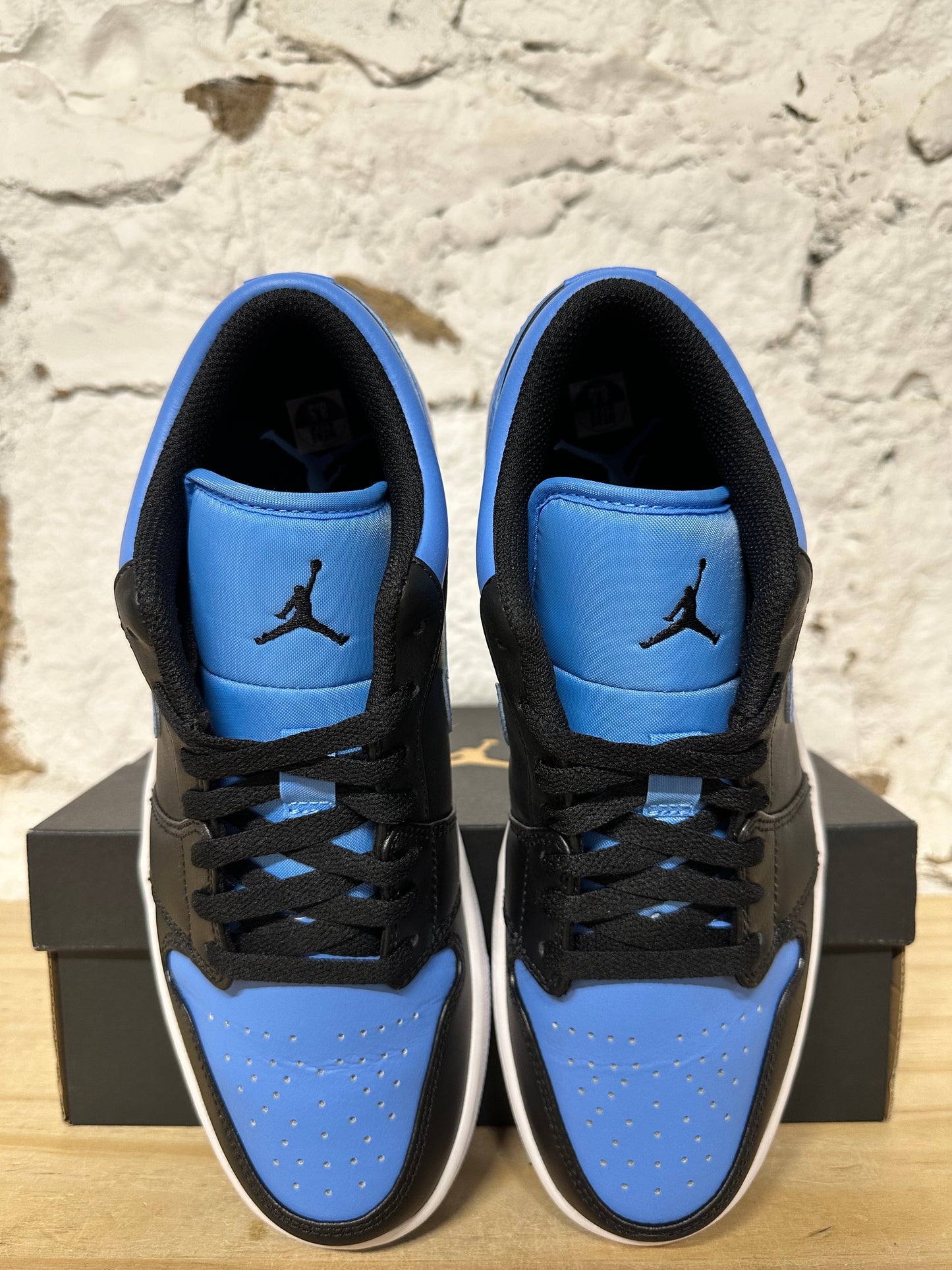 Air Jordan 1 Low Black University Blue Sz 8.5