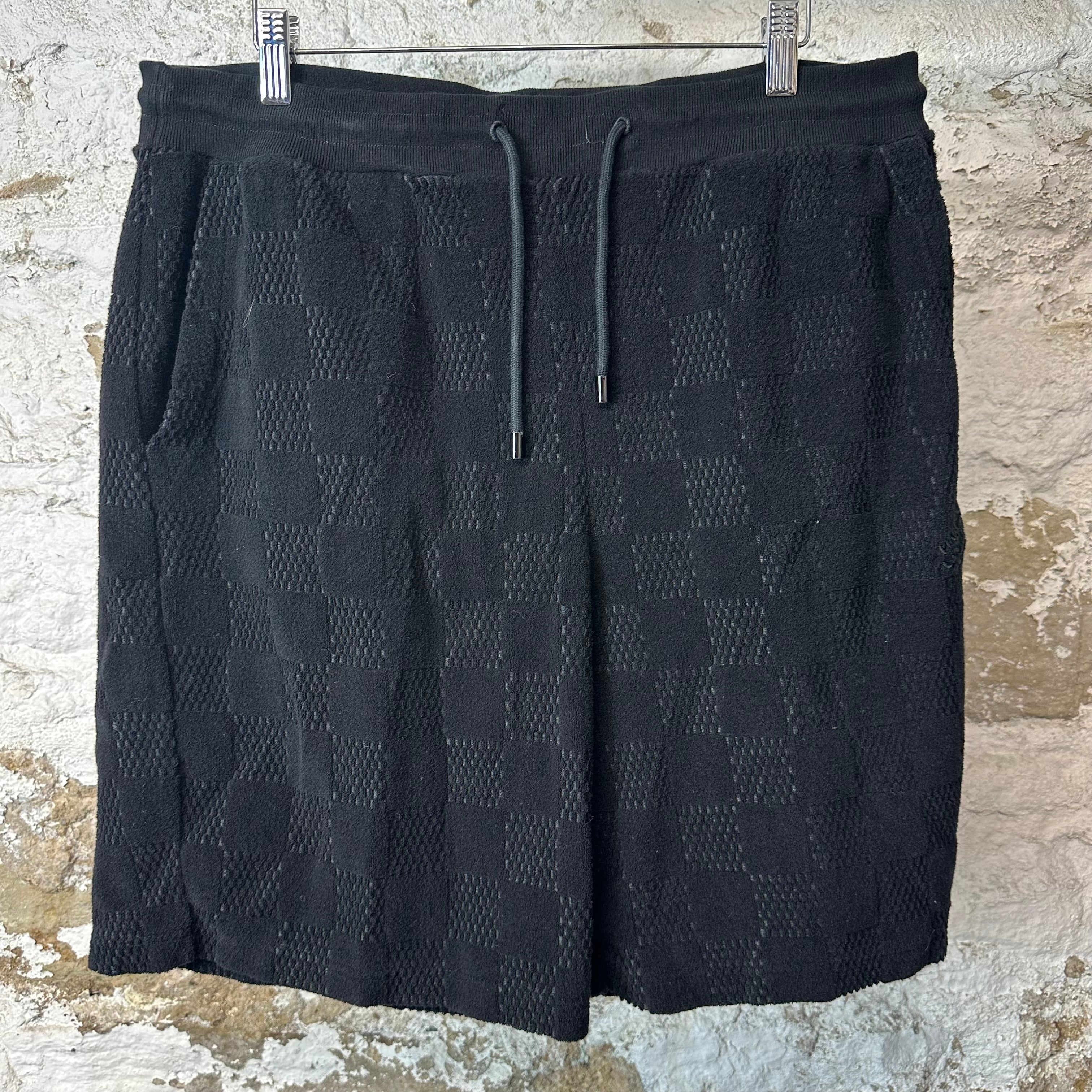 Louis Vuitton Marque Terry Black Shorts Sz L