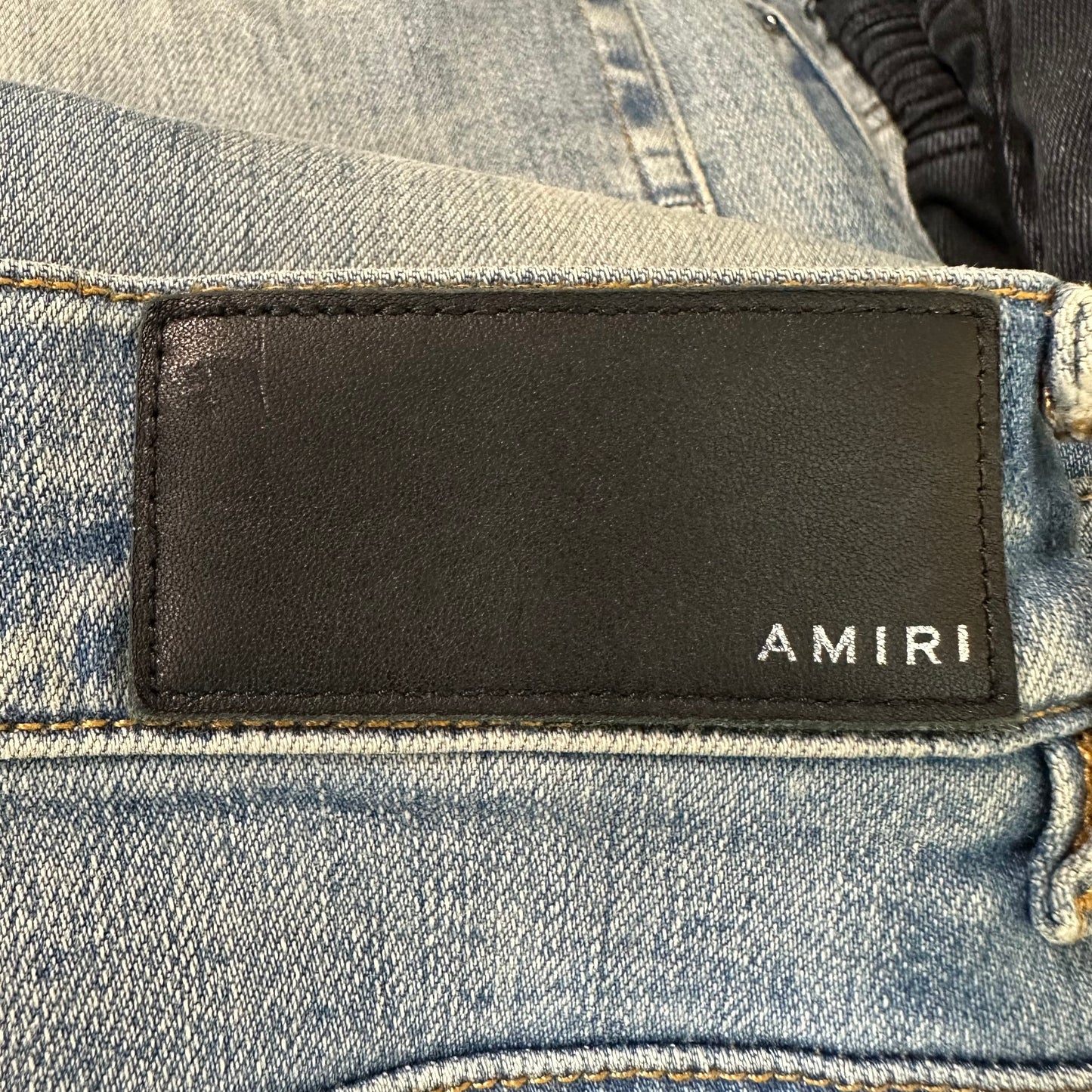 Amiri MX1 Denim Spell Blue Denim Jeans Sz 40