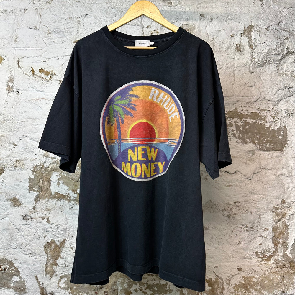 Rhude New Money T-shirt Black Sz XXL
