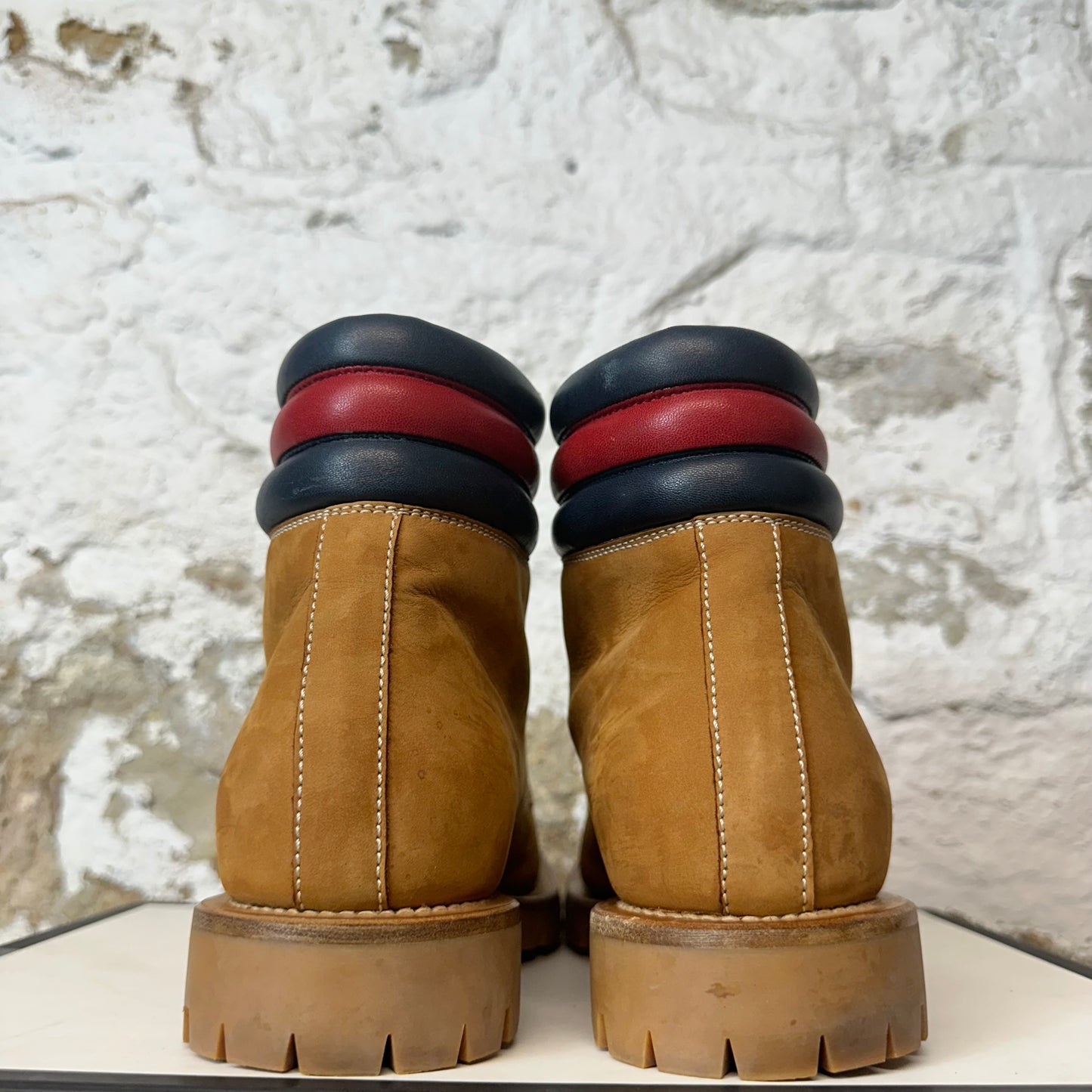 Gucci Marland Brown Suede Hiking Boot Sz 8