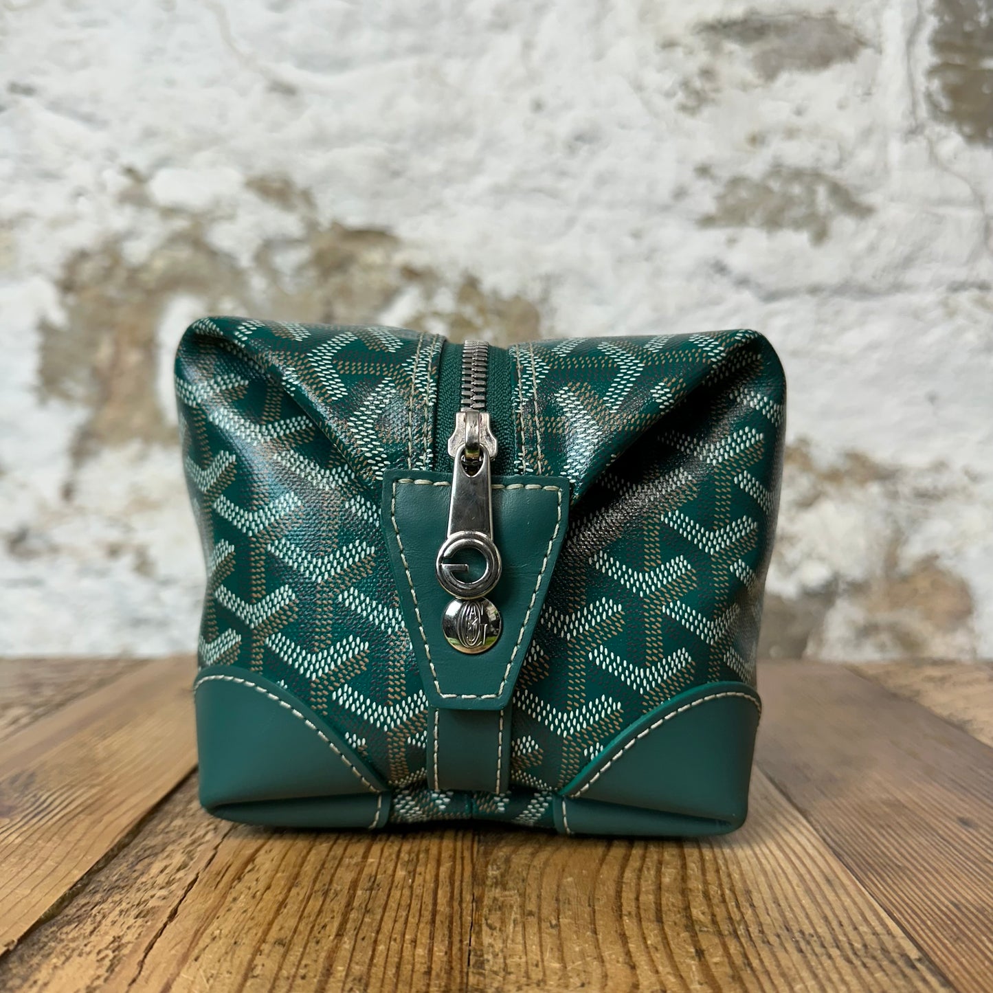 Goyard Boeing 25 Green Monogram Toilet Bag