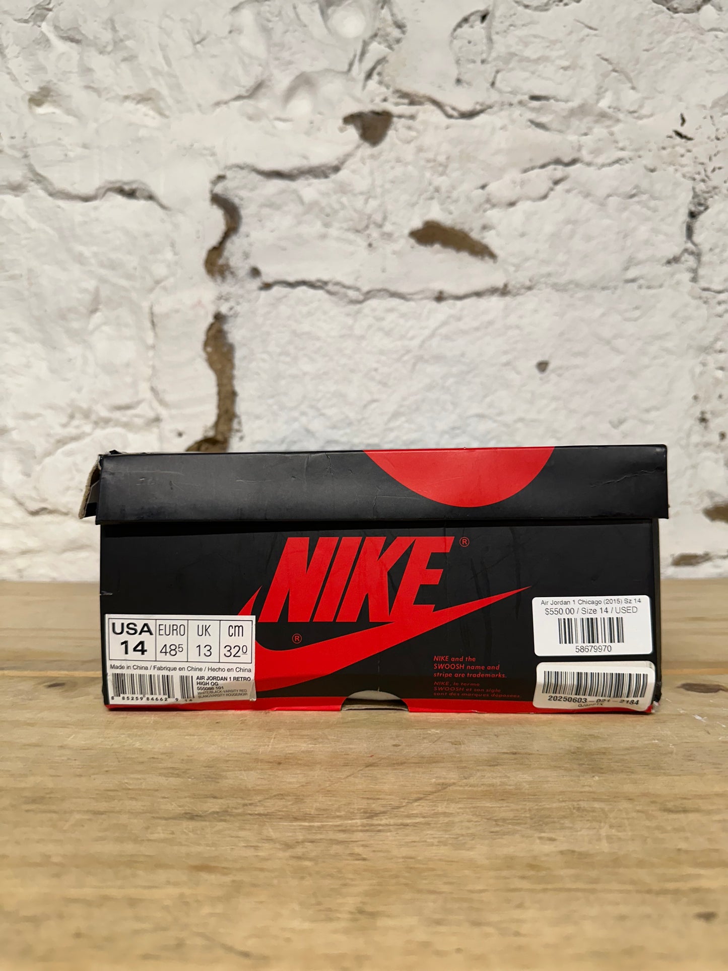 Air Jordan 1 High Chicago (2015) Sz 14