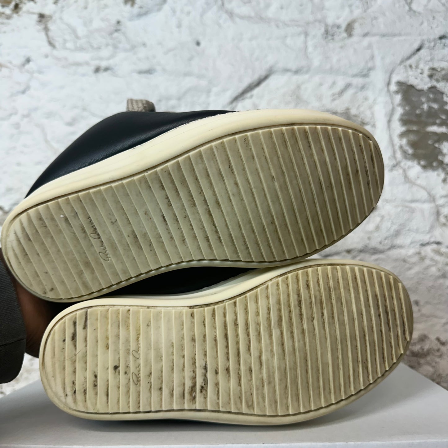 Rick Owens Jumbo Lace Puffer Black Milk Sneaker Sz 4.5 (36) No Box