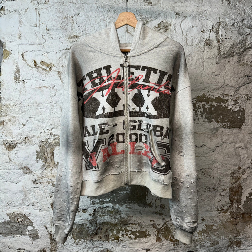 Vale Destroyer Gray Zip Up Hoodie